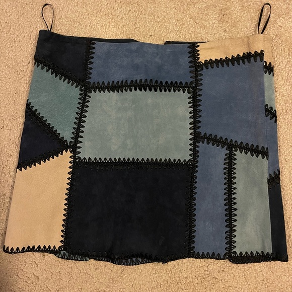 Zara Patch Work Skirt - Small - Picture 4 of 4